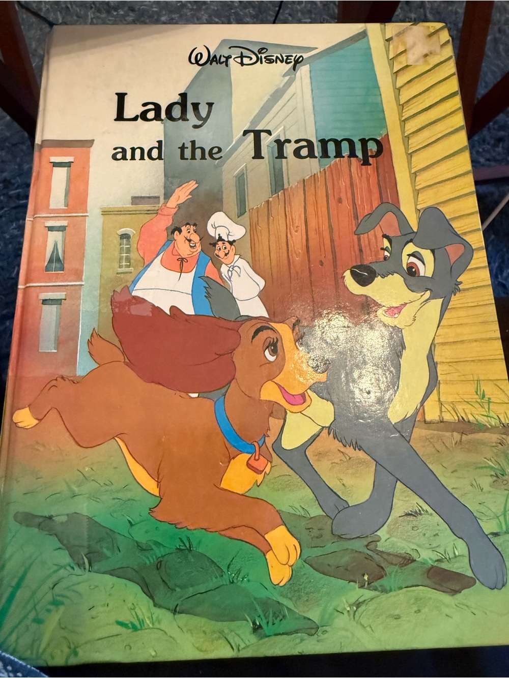 Vintage Children’s 1980s Disney Lady and the Tramp Hardcover Book